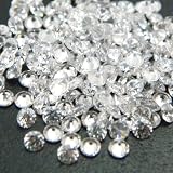 Round 2mm AAAAA Cubic Zirconia White CZ Stone Lot of 50 Pieces