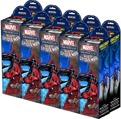 Marvel HeroClix Web of SpiderMan Booster Pack Brick 10 Packs