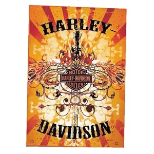 Harley Davidson Licensed Wings Garden Flag 12.5