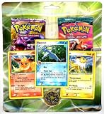 Pokemon Ex - Flareon , Vaporeon , Jolteon Hologram Cards w/ Legend Maker and Dragon Frontiers Booster Pack Gift Set