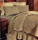 Berkeley Blue Quilt Plus Two Shams - FULL / QUEEN