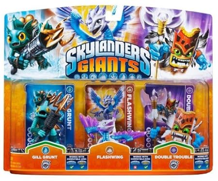 Skylanders Giants: Triple Pack D (Flashwing , Gill Grunt , Double Trouble)