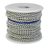 Ball Chain #6 Spool Nickel Plated Steel 100 Feet
