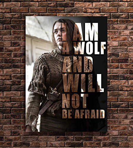 House Stark Arya Stark Game of Thrones People Quotes Print ( A4 8x12 inches)
