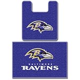 Baltimore Ravens Two Piece Bath Rug Set by 