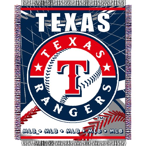 Texas Rangers MLB Triple Woven Jacquard Throw (MLB Series) (48x60