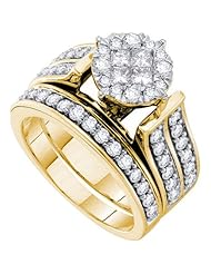 1.36CT DIAMOND SOLIEL BRIDAL SET