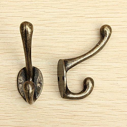 Victorian Cast Iron Hook Coat Hat Tie Wrought Iron Wall Hooks.