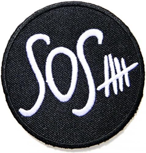 5 Seconds Of Summer 5SOS SOS Music Band Logo Patch Sew Iron on Embroidered Appliques Badge Sign Costume Gift by PRINYA SHOP