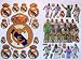 Lot of 23 Real Madrid Foam Stickers - on 10