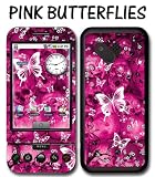 61Zqi30cWTL. SL160  New HTC G1 Designer Skin Removable Vinyl   Pink Butterflys