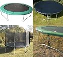14ft Circular Family Trampoline & Safety Net Combo - Plum Products