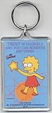 The Simpsons - Lisa Simpson Trust In Yourself And You Can Achieve Anything - Acrylic Keychain
