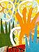 Oopsy daisy Summer Sunset Stretched Canvas Wall Art by Gordon Hopkins, 30 by 40-Inch