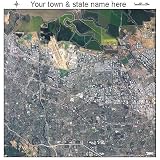 Huge Aerial Photography Map of Sunnyvale, California 2005 CA