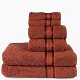 Ultra Soft Pure 100% Cotton Luxury 650 gram Oversized Bath Towel 30x54 Rustic Copper by Cotton Craft