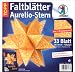 Faltbl&auml;tter Aurelio-Stern, Batik orange, Papierset