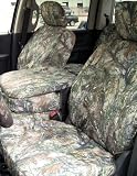 Exact Seat Covers, DG11 MC2-C, 2009-2010 Dodge Ram 1500 and 2010 2500-3500 Front and Rear Seat Set. Front 40/20/40 with Opening Console. Rear Solid Bench Seat. MC2 Camo Endura Custom Exact Fit Seat Covers