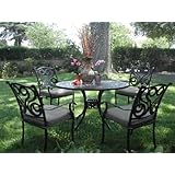CBM Outdoor Cast Aluminum Patio Furniture 5 Pc Dining Set E CBM1290