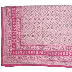 Bed Sheets Cotton Block Print from India Queen Size (bshtd639)