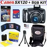 Canon PowerShot SX120IS 10MP Digital Camera + 8GB Accessory Kit Canon PowerShot SX120IS 10MP Digital Camera + 8GB Accessory Kit
