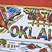 Oklahoma State Souvenir Flour Sack Dish Towel