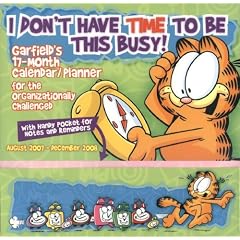 Garfield~I Don't Have Time to Be This Busy 2008 Wall Planner