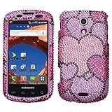 Reinforced Diamond Phone Cover Case Cloudy Hearts For Samsung Epic 4G