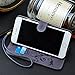 CORNMI i5 Case Premium Vintage Flip Wallet Leather Magnetic Closure Foldable Kickstand Cover Skin for i5 / 5S / SE with Card Slots, Cash Compartment and Wrist Strap - Purple