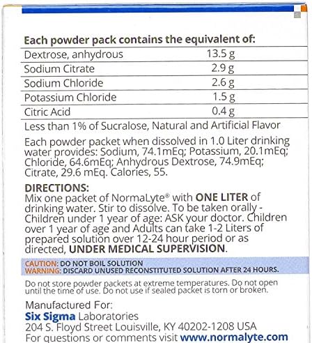 NormaLyte Oral Rehydration Salts, 3 Packets (0.74 oz Each) Per Box - 4 Boxes