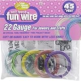 Plastic Coated Fun Wire Value Pack 9 Foot Coils-22 Gauge Translucent 5/Pkg