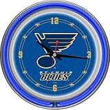 NHL St. Louis Blues Neon Clock - 14 inch Diameter
