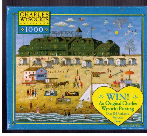 Detail image Charles Wysocki Americana Series 1000 Piece Puzzle - Nantucket Flyers