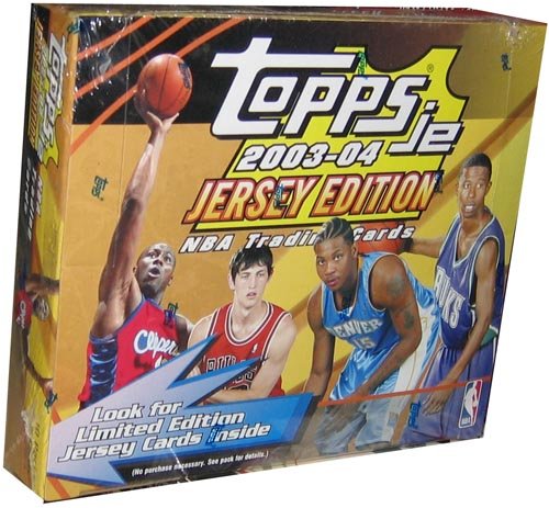 2003 04 Topps Jersey Edition Basketball Unopened Hobby Box