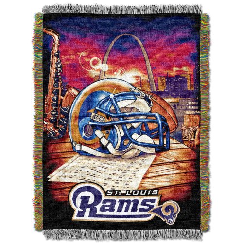 NFL St. Louis Rams 48-Inch-by-60-Inch Acrylic Tapestry Throw