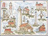 Heritage Puzzle - Bev Schreiber - Lighthouses Of Door County, Wisconsin - Jigsaw Puzzle - 550 Pc