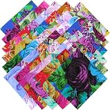 Philip Jacobs LILAC ROSE 6.5" Quilting Fabric Squares