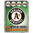 Oakland A's MLB World Series Commemorative Woven Tapestry Throw (48x60")"