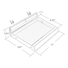 Azar 225831 Modular Cosmetic Tray with Adjustable Track Kit