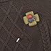 Ainow Vintage Mens Double Button Leaf Suit Lapel Stick Pin Brooch
