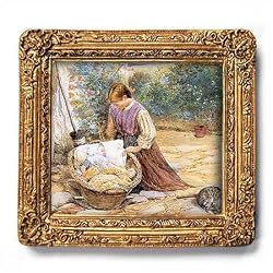 Rock-A-Bye-Baby - Gold Frame Magnet with pop-out easel (2-3/4" x 2-1/2")