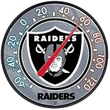 Oakland Raiders Official 12.75" diameter NFL Thermometer