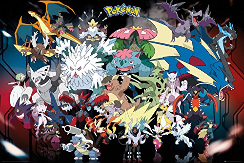 Pokemon Mega Poster 36 x 24in