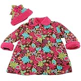 Corky & Company Girls Granny's Garden Sweet Pea Coat & Hat