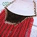 QIYUN.Z Funky Long Tassel Chain Bling Rhinestone Tribal Jewelry Necklace Earrings Set