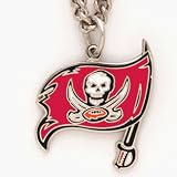 Tampa Bay Buccaneers Chain Necklace with NFL Team Logo Pendant