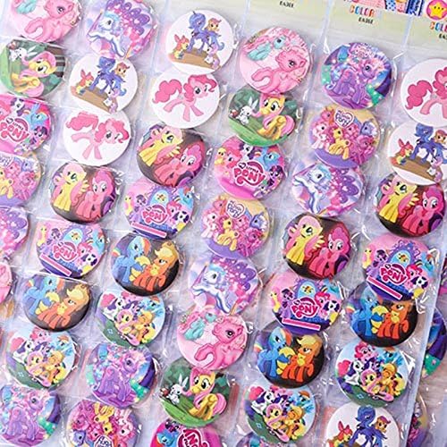 20x Cute My Little Pony Figures Pin Button Brooch Badges Kids Children Toy Gift