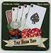 Custom Poker Coaster Set - Your Name Here -