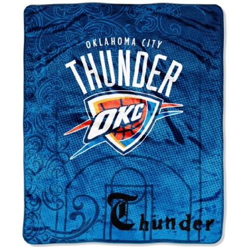 NBA Oklahoma Thunder 50-Inch-by-60-Inch Micro Raschel Throw 