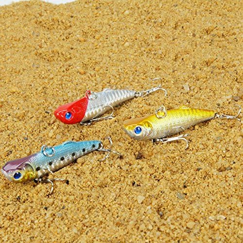 NEW 3Pcs 2.56" 6.5cm Fishing Lures Crankbaits Hooks Minnow Baits Tackle 22g